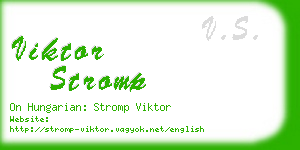 viktor stromp business card